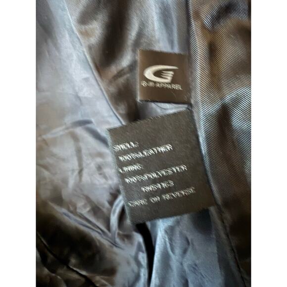 Kenneth Cole New York Genuine Leather Trench Coat Black Belted Jacket Womens S - Picture 9 of 9